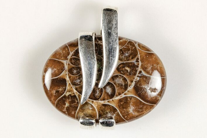 Fossil Ammonite Pendant - Million Years Old #205796